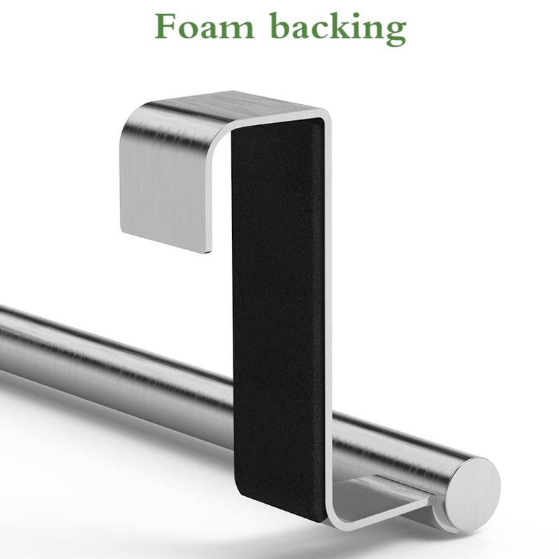 MZURBIR Towel Rack for Cabinet  Strong Steel Kitchen Over Cabinet Towel Bar Holder  9"" Wide - 2 Pack - Image 4
